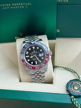 Rolex GMT-Master II 40mm Pepsi Stainless Steel Jubilee Bracelet Watch 126710BLRO