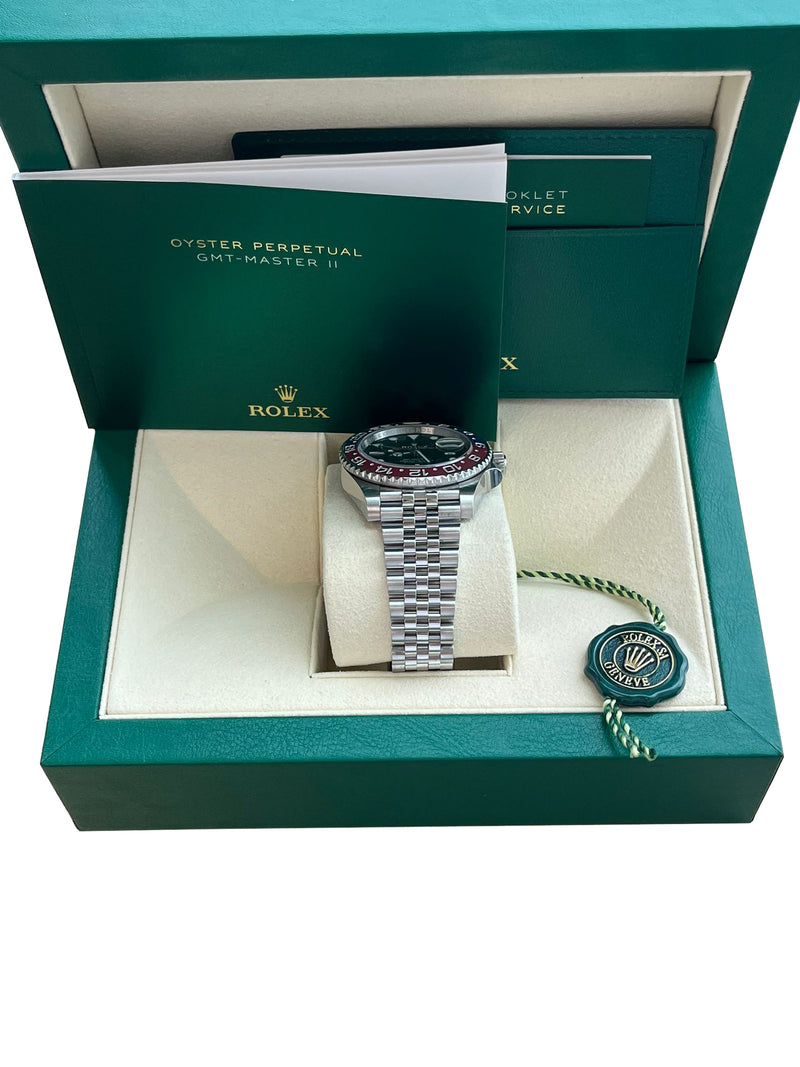 Rolex GMT-Master II 40mm Pepsi Stainless Steel Jubilee Bracelet Watch 126710BLRO