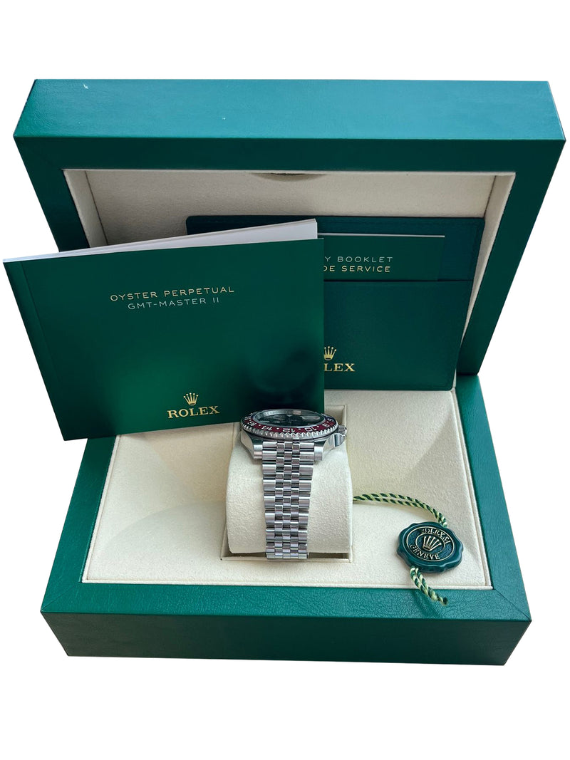 Rolex GMT-Master II 40mm Pepsi Stainless Steel Jubilee Bracelet Watch 126710BLRO