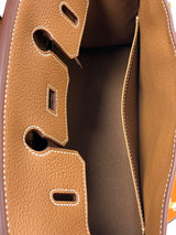 Hermes Birkin 25 Togo Calfskin Leather 37 Gold / Gold Hardware Handbag