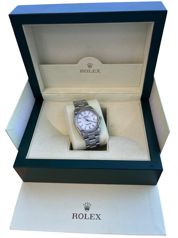 Rolex Datejust 36mm White Dial Stainless Steel Automatic Oyster Watch 16200