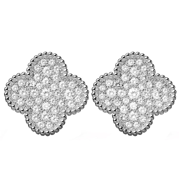 Van Cleef & Arpels Magic Alhambra 2.13 Carats Diamond Earrings 18K White Gold
