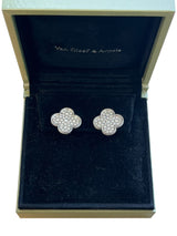 Van Cleef & Arpels Magic Alhambra 2.13 Carats Diamond Earrings 18K White Gold