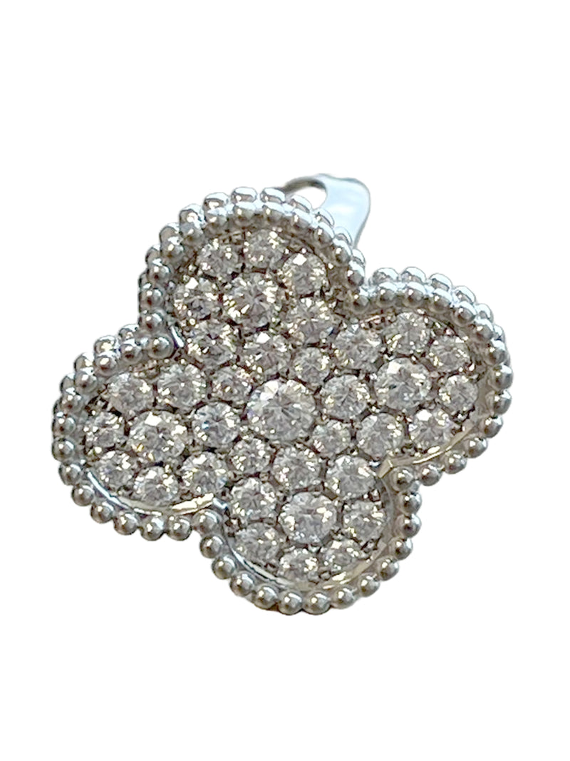 Van Cleef & Arpels Magic Alhambra 2.13 Carats Diamond Earrings 18K White Gold