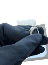 Bulgari Serpenti Viper One-Coil Full Pave Diamonds Small Ring 18k White Gold