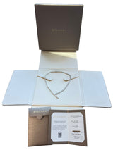 Bulgari Serpenti Viper Full Pave Diamonds Necklace 18k White Gold