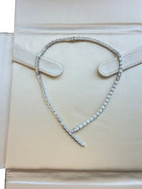 Bulgari Serpenti Viper Full Pave Diamonds Necklace 18k White Gold