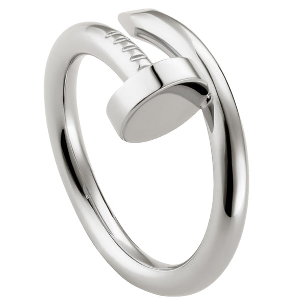 Cartier Juste un Clou Nail Ring classic Model 56 Size White Gold