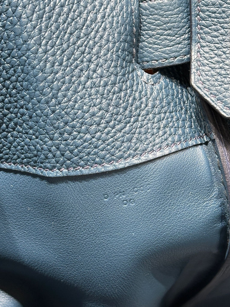 Hermes Birkin 50 Limited Edition Endless Road Bleu De Prusse Palladium Hardware
