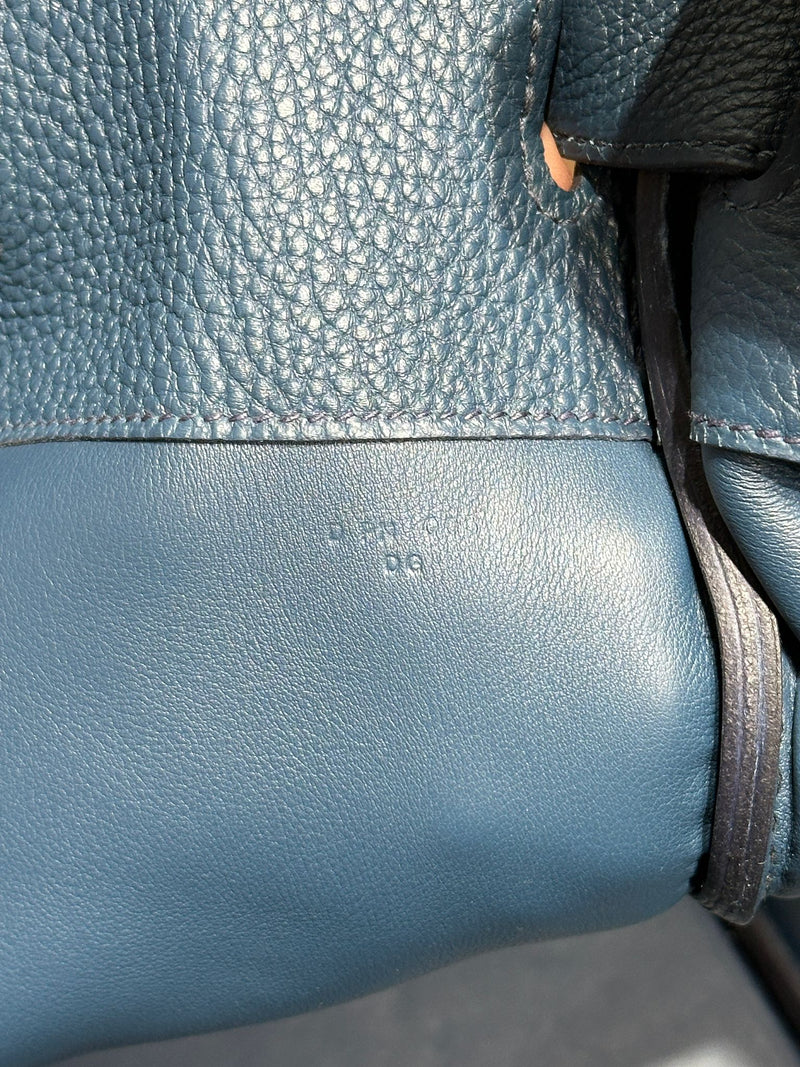 Hermes Birkin 50 Limited Edition Endless Road Bleu De Prusse Palladium Hardware