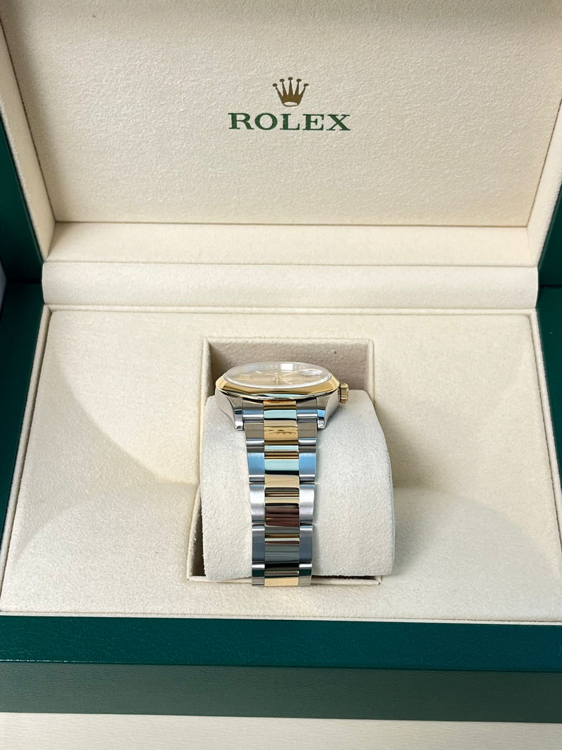 Rolex Datejust 36mm Champagne Dial Two-Tone Yellow Gold Oystersteel Watch 126203