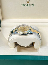 Rolex Datejust 36mm Champagne Dial Two-Tone Yellow Gold Oystersteel Watch 126203