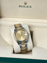 Rolex Datejust 36mm Champagne Dial Two-Tone Yellow Gold Oystersteel Watch 126203