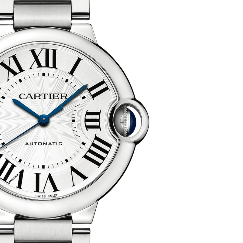 Cartier Ballon Bleu de Cartier 36mm Guilloche Dial Mechanical Watch WSBB0048