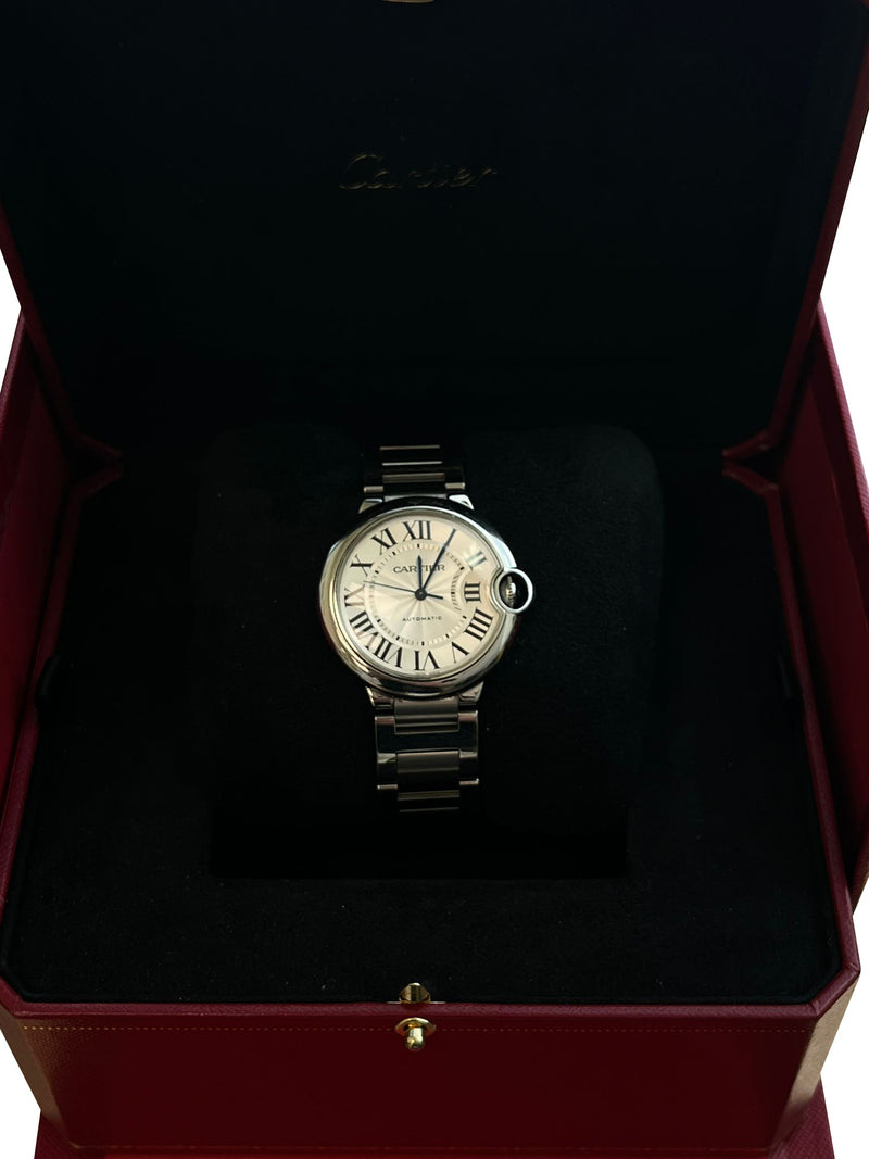 Cartier Ballon Bleu de Cartier 36mm Guilloche Dial Mechanical Watch WSBB0048