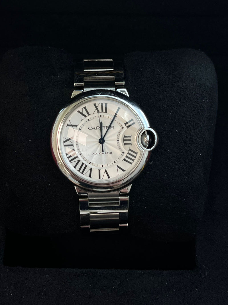 Cartier Ballon Bleu de Cartier 36mm Guilloche Dial Mechanical Watch WSBB0048