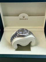 Rolex Datejust 36mm Gold Steel Natural 2.5ct Diamond Bezel Jubilee Watch 16014