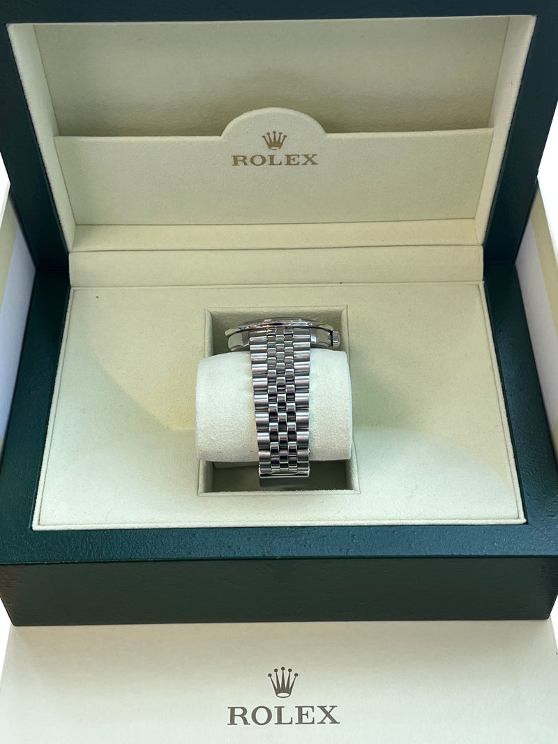 Rolex Datejust 36mm Gold Steel Natural 2.5ct Diamond Bezel Jubilee Watch 16014