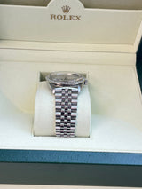 Rolex Datejust 36mm Gold Steel Natural 2.5ct Diamond Bezel Jubilee Watch 16014