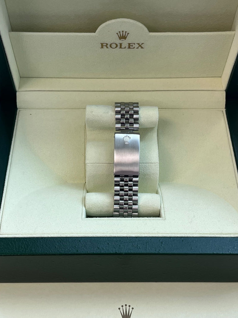 Rolex Datejust 36mm Gold Steel Natural 2.5ct Diamond Bezel Jubilee Watch 16014