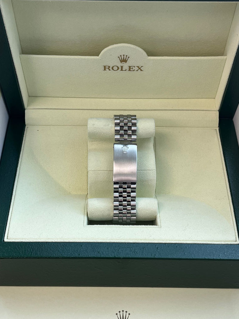 Rolex Datejust 36mm Gold Steel Natural 2.5ct Diamond Bezel Jubilee Watch 16014