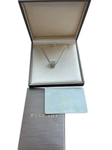 Bulgari Serpenti Viper Necklace 18K White Gold 0.63ct Full Pave Diamond Pendant