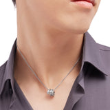 Bulgari Serpenti Viper Necklace 18K White Gold 0.63ct Full Pave Diamond Pendant
