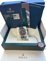 Rolex Cosmograph Daytona Diamond Black Dial Oystersteel Men's Watch 116523