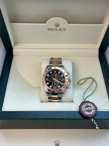 Rolex Cosmograph Daytona Diamond Black Dial Oystersteel Men's Watch 116523