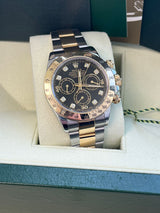 Rolex Cosmograph Daytona Diamond Black Dial Oystersteel Men's Watch 116523