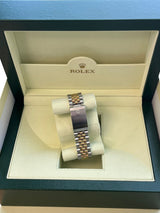 Rolex Datejust 36mm Mother Of Pearl Diamond Dial Bezel Gold Steel Watch 16233