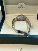 Rolex Datejust 36mm Mother Of Pearl Diamond Dial Bezel Gold Steel Watch 16233