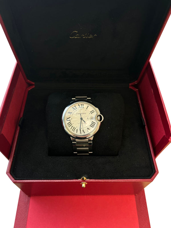 Cartier Ballon Bleu de Cartier 42mm Guilloche Dial Automatic Watch WSBB0049