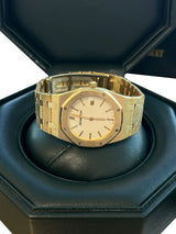 Audemars Piguet Royal Oak 34mm White Dial 18K Yellow Gold Quartz Watch 56303BA
