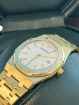 Audemars Piguet Royal Oak 34mm White Dial 18K Yellow Gold Quartz Watch 56303BA