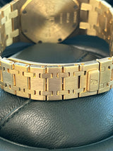 Audemars Piguet Royal Oak 34mm White Dial 18K Yellow Gold Quartz Watch 56303BA