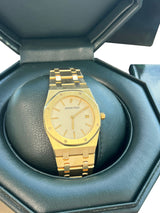 Audemars Piguet Royal Oak 34mm White Dial 18K Yellow Gold Quartz Watch 56303BA