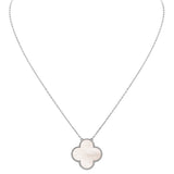Van Cleef & Arpels Magic Alhambra Mother Of Pearl Small Pendant 18K White Gold