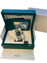 Rolex Datejust II 41mm 18K Gold Steel Two-Tone Black Roman Dial Men Watch 116333