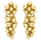 Irene Lummertz Gold Grape Earrings 18K Yellow Gold Spheres Cluster Design