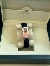 Rolex Daytona Cosmograph Ceramic Bezel Crocodile Strap Rose Gold Watch 116515LN