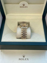 Rolex Oyster Perpetual Date Champagne Dial Diamond Bezel Yellow Gold Watch 15037