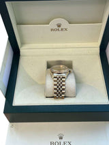 Rolex Oyster Perpetual Date Champagne Dial Diamond Bezel Yellow Gold Watch 15037