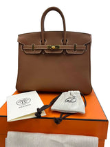 Hermes Birkin 25 Gold Togo Leather Gold Hardware 2025 Handbag