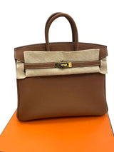 Hermes Birkin 25 Gold Togo Leather Gold Hardware 2025 Handbag