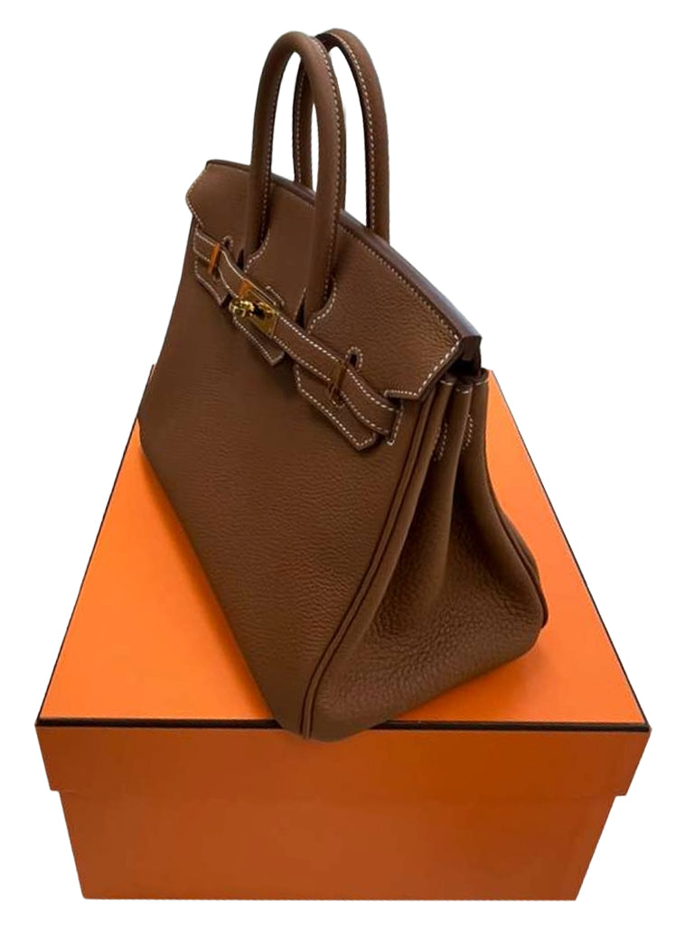 Hermes Birkin 25 Gold Togo Leather Gold Hardware 2025 Handbag