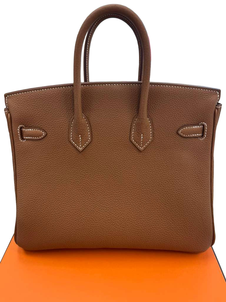 Hermes Birkin 25 Gold Togo Leather Gold Hardware 2025 Handbag