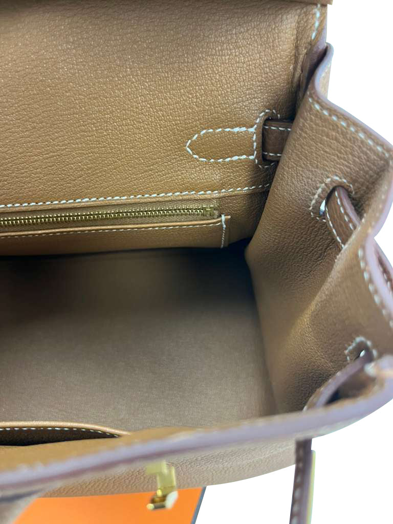 Hermes Birkin 25 Gold Togo Leather Gold Hardware 2025 Handbag