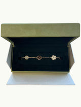 Van Cleef & Arpels Lucky Spring Bracelet MOP Carnelian Onyx 5 Motifs Rose Gold