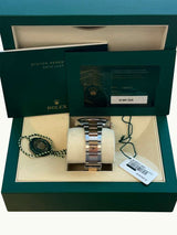 Rolex Datejust 41mm Two-Tone Rose Gold Oystersteel Chocolate Dial Watch 126331